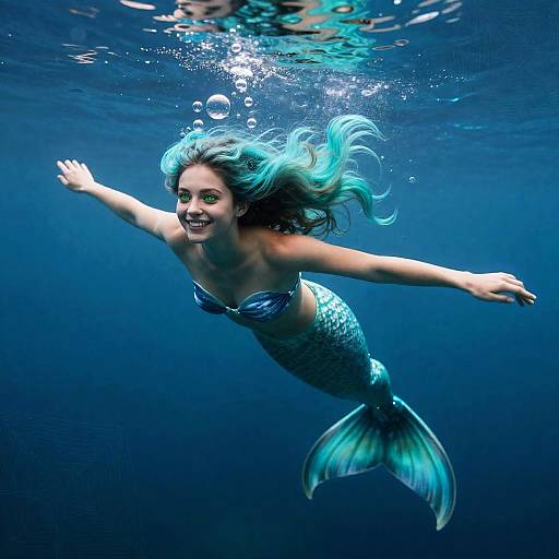 Enchanting Realistic Mermaid Portrait