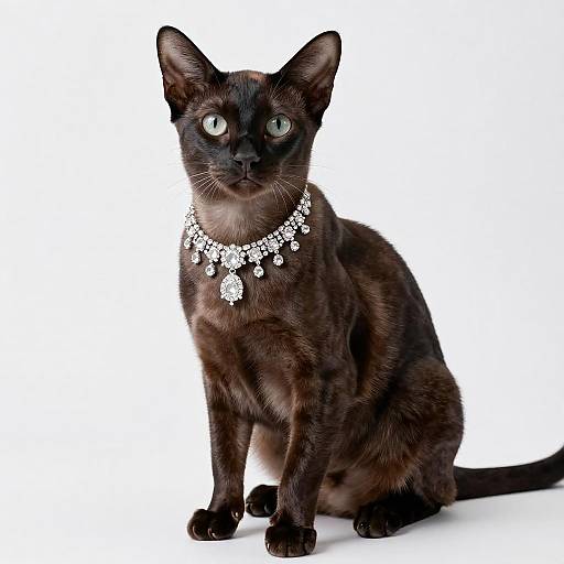 Elegant Oriental Shorthair Cat Portrait