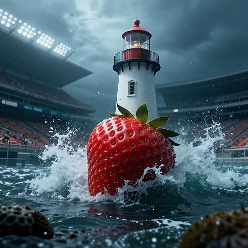 Underwater Strawberry Shortcake Lighthouse Stadium