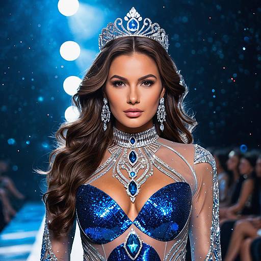 Miss Universe Contestant on Runway