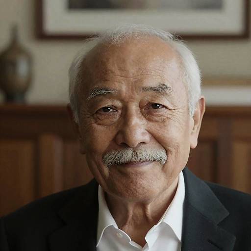 Warm Portrait of an Elderly Man