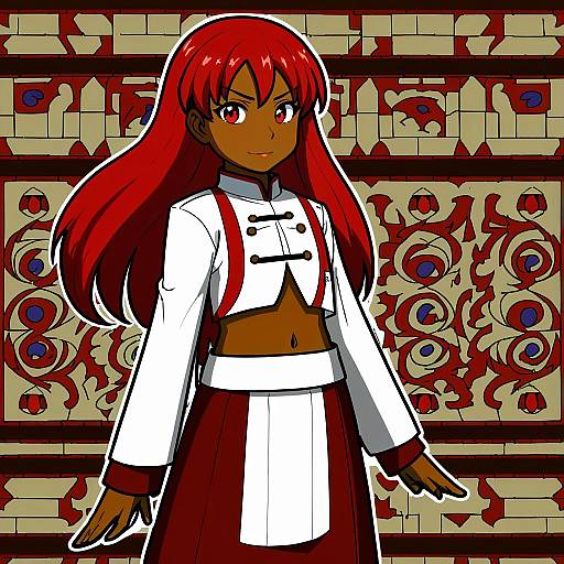 Illustration of Hapi (fire emblem), fire emblem in the style of Simoyuki