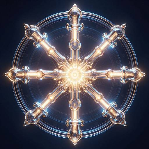 Symmetrical Sci-Fi Time Travel Poster