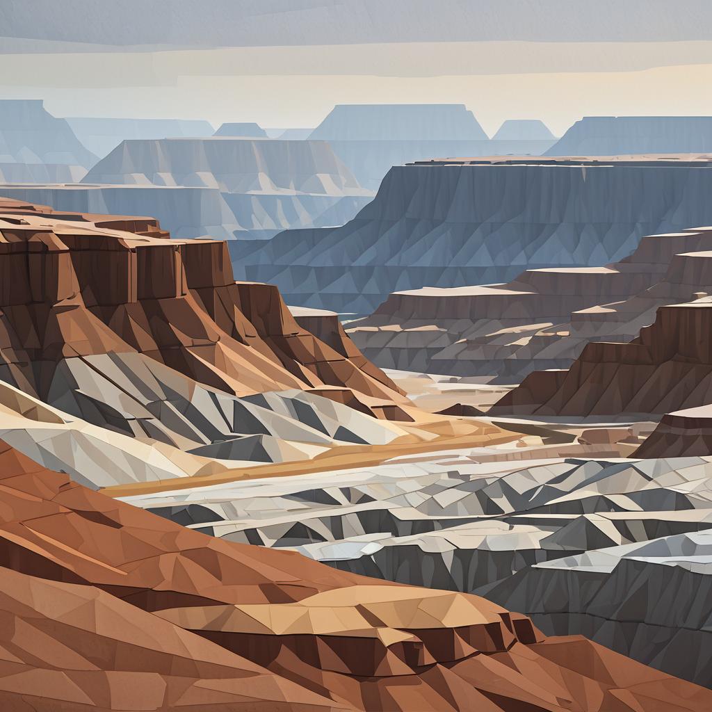 Geometric Barren Badlands in Drizzle