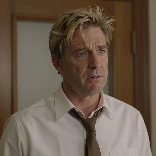 Worried Middle-Aged Man Portrait