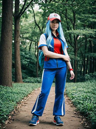 Cosplay photo of ace trainer (pokemon). Costume clothes