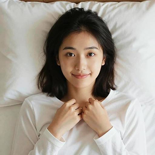 Cozy Portrait of Smiling Woman