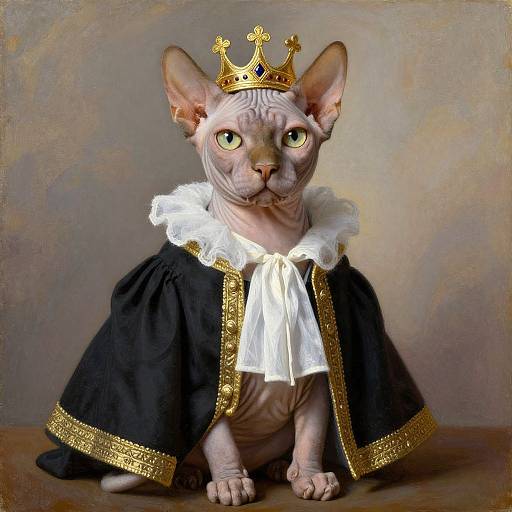 Regal Sphinx Cat as Supreme Court Judge