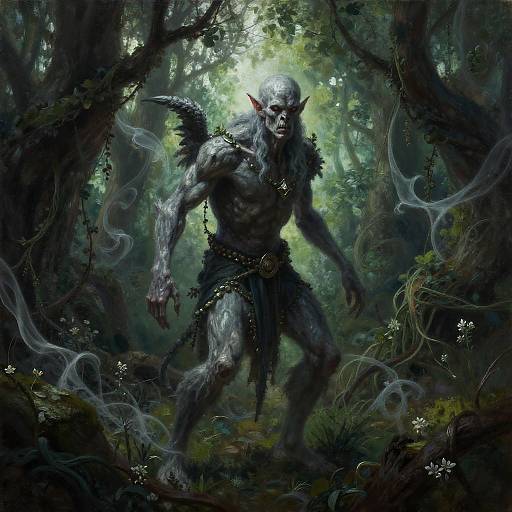 Warhammer Fantasy Forest Revenant Oil Painting
