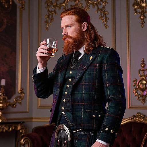 Elegant Scottish Gentleman in Rococo