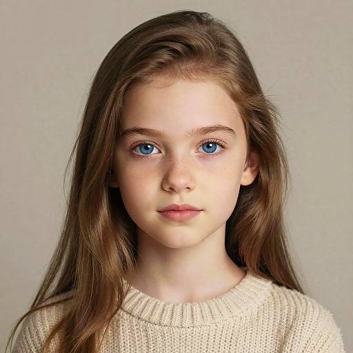 Radiant European Girl in Cozy Sweater