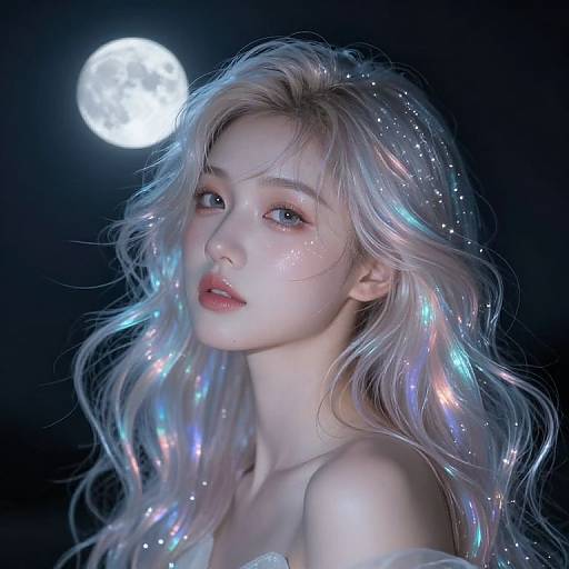 Ethereal Celestial Muse Portrait