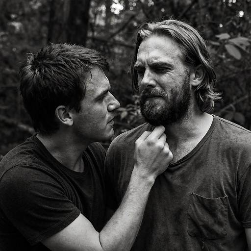 Intense Encounter in the Forest