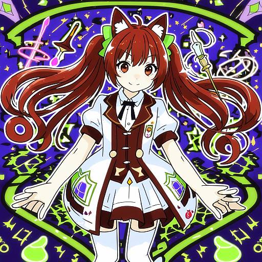 Illustration of Aloe (quiz magic academy), quiz magic academy in the style of Makihitsuji