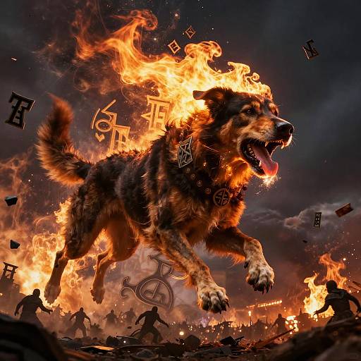 Gigantic Norse Mythology Dog