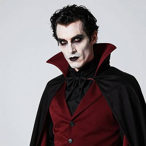 Elegant Gothic Vampire Costume Portrait