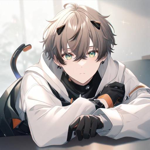 Illustration of Alban knox, nijisanji in the style of Ikegami akane