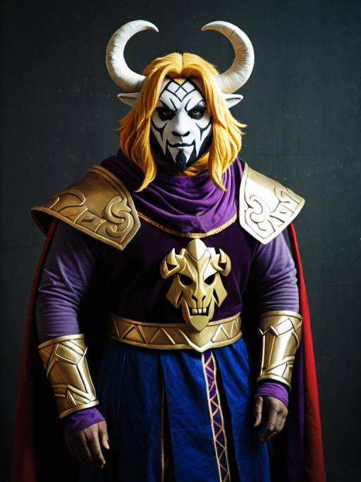 Realistic Asgore Dreemurr Cosplay Photo
