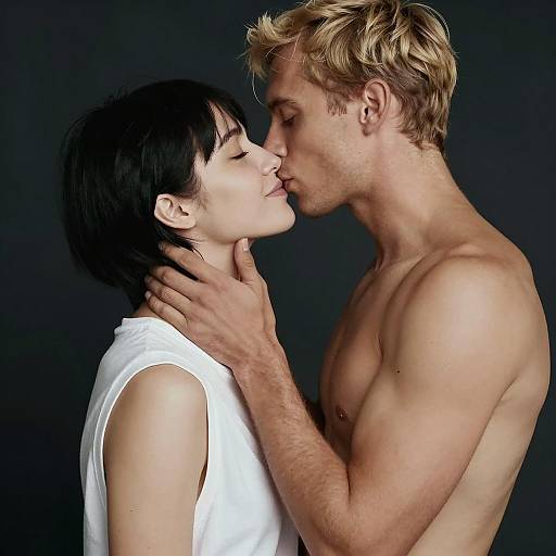 Intimate Moment Between Lovers