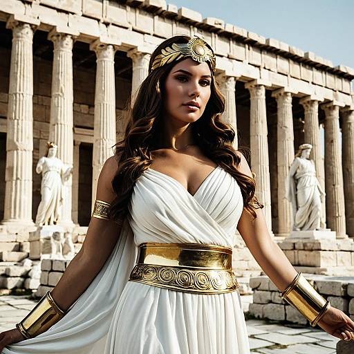 Photorealistic Hera Costume Character Design