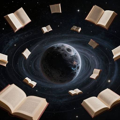 Celestial Librarian and Floating Books