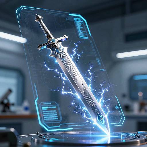 Futuristic Plasma Energy Sword