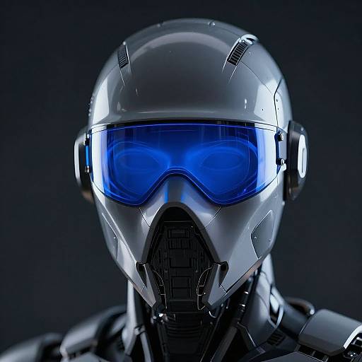 2B Android With Glowing Visor