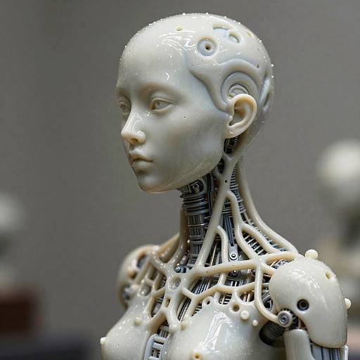 Hyperrealistic Neural Network Sculpture Art