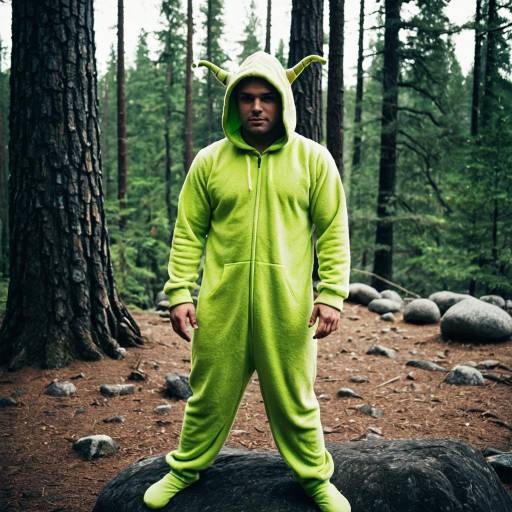 Whimsical Shrek Onesie Alien Costume