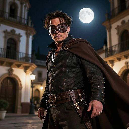 Johnny Depp as Zorro in Moonlight