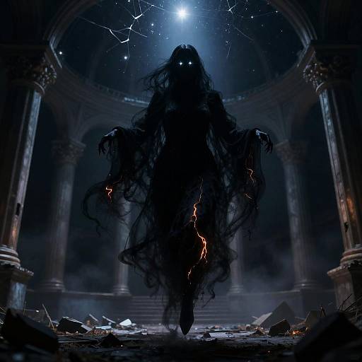 Spectral Wraith in Ruined Observatory