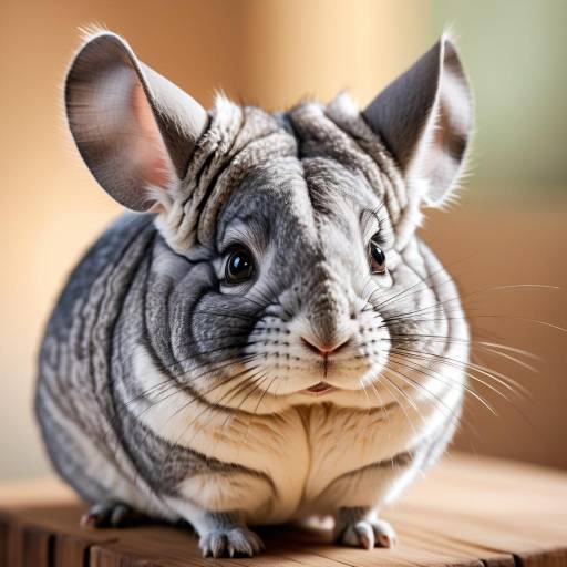 Close-up of Gray Chinchilla