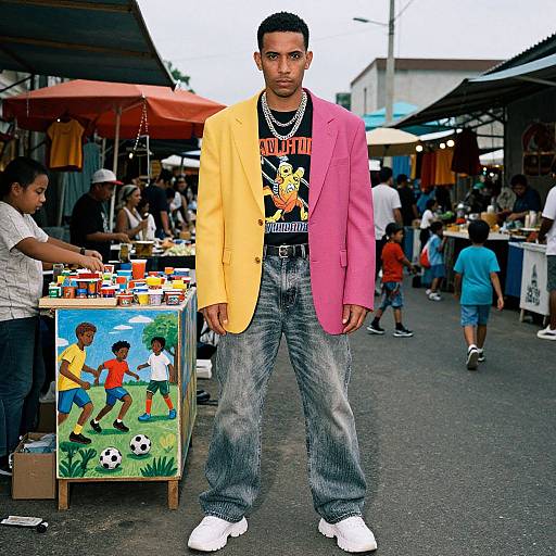 Vibrant Street Style Fashion Portrait