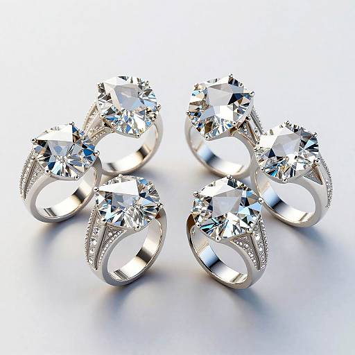 Geometric Crystal AI Jewelry Design