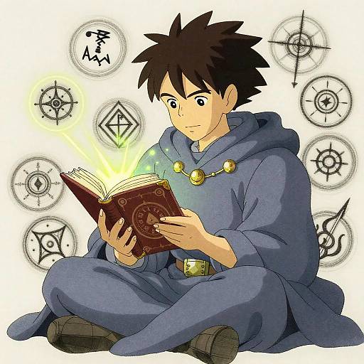 Ancient Wizard Casting Spells