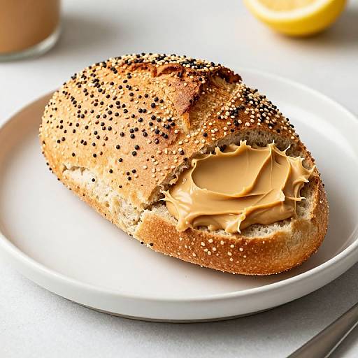 Seeded Bread with Almond Butter