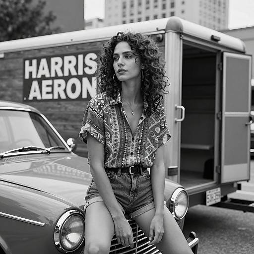 Candid Urban Portrait in Vintage Style