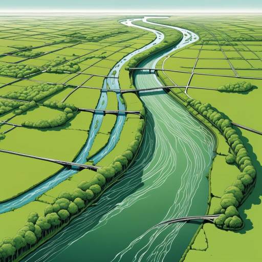 Abstract Ecosystem: River System Illustration