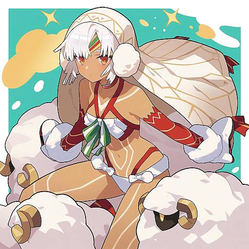 Illustration of Altera the santa (fate), fate (series) in the style of Gomipomi