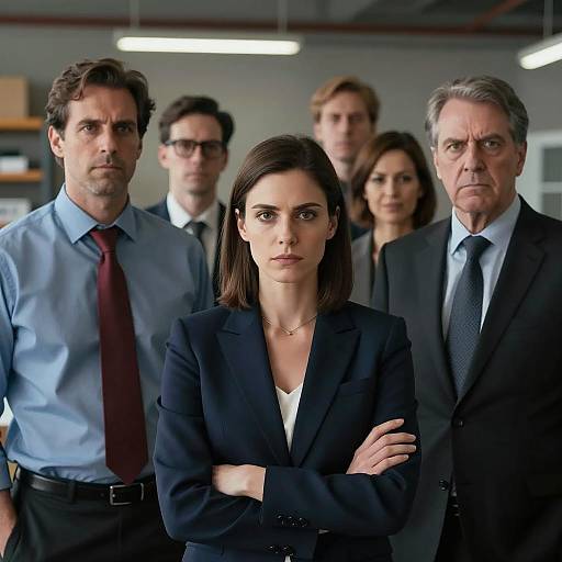 Serious Business Team Group Portrait