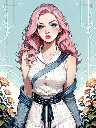 Elegant Woman in Tailored Jumpsuit