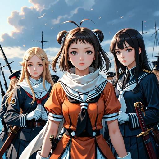 Military Inspired Kancolle Character Group