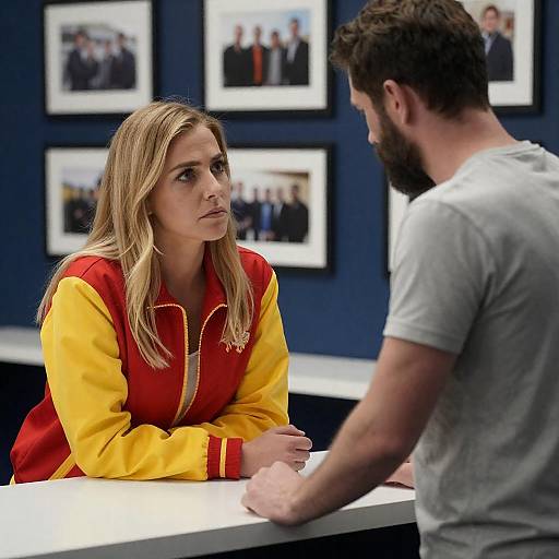 Tense Encounter at Blue Wall Counter