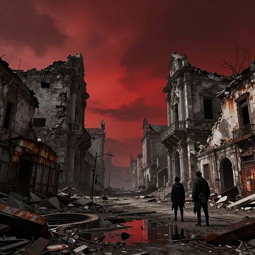 Post-Apocalyptic Medieval City Ruins