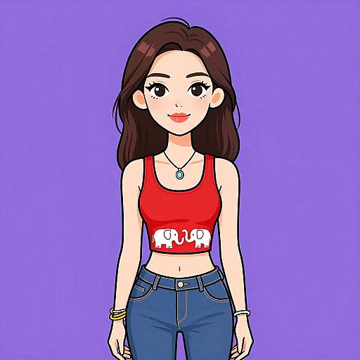 Stylish Woman in Casual Outfit