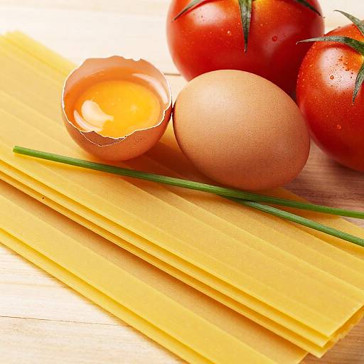 Vibrant Fresh Ingredients on Wood