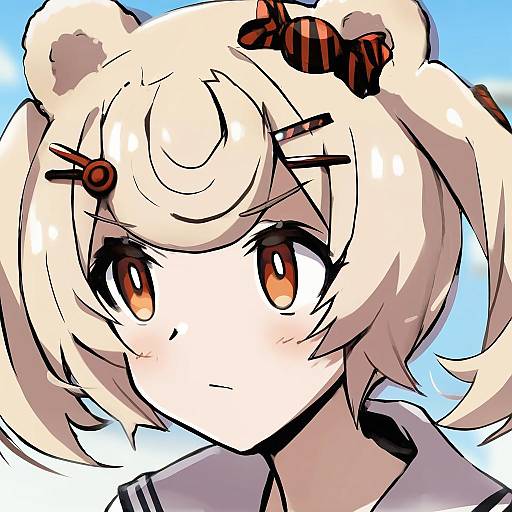 Illustration of Gummy (arknights), arknights in the style of Tokiani