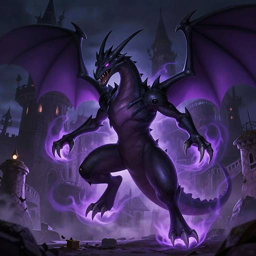 Ghost Dragon Pokémon in Haunted Castle