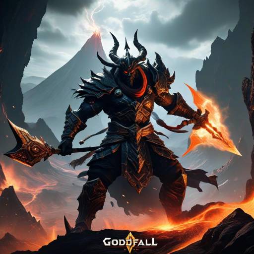 Epic Dark Godfall Wallpaper Design