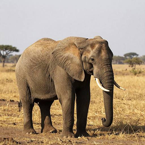 Majestic Elephant in Savannah